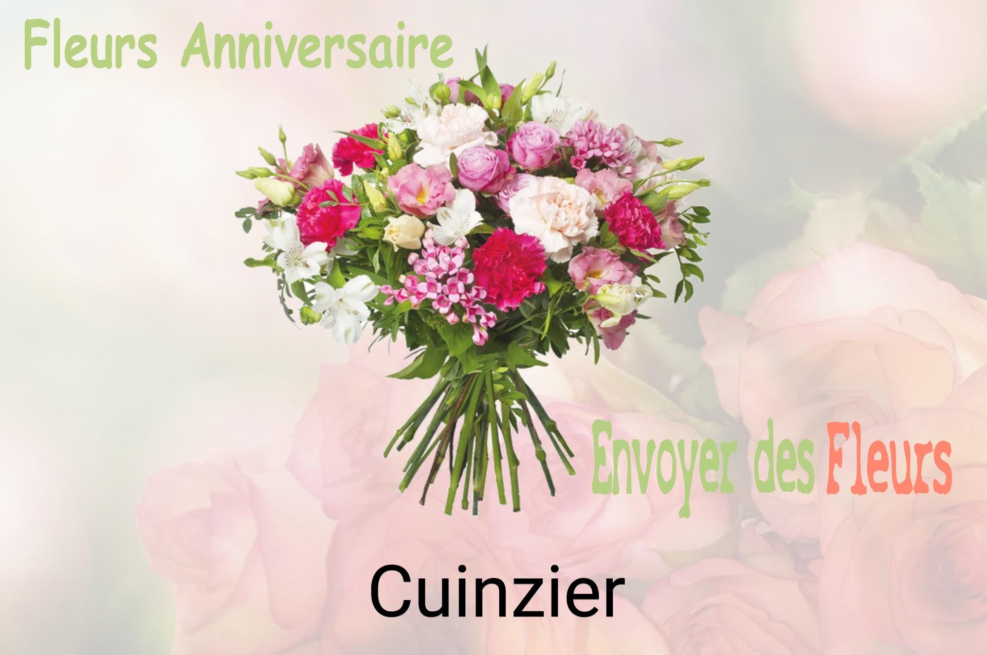 Bouquet de fleurs d’anniversaire livré à Cuinzier